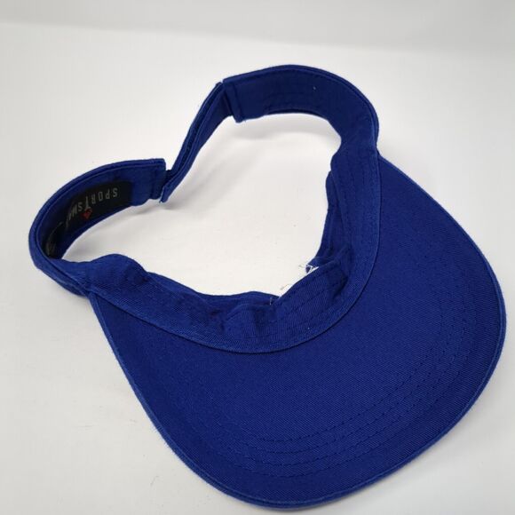 Riss Lake Riptides Sun Visor Hat Blue One Size Adjustable Embroidered Sportsman - Picture 6 of 8